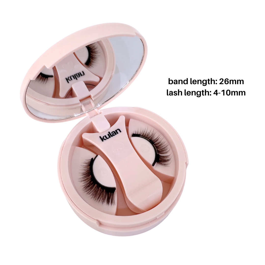 Band length is 26mm. Lash length is 4-10mm.